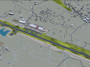 Kozhikode city Kerala India 35km 3D 模型