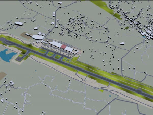 Kozhikode city Kerala India 35km 3D Model