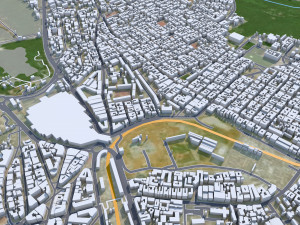 Kumasi city Ghana 45km Modelo 3D