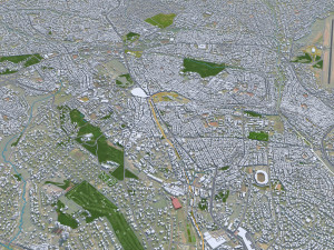 Kumasi city Ghana 45km Modelo 3D