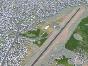 Kumasi city Ghana 45km Modelo 3D