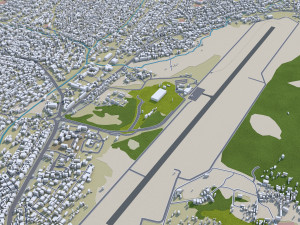 Kumasi city Ghana 45km Modelo 3D