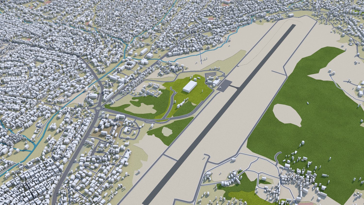 Kumasi City Ghana 45km 3D Модель In Здания 3DExport