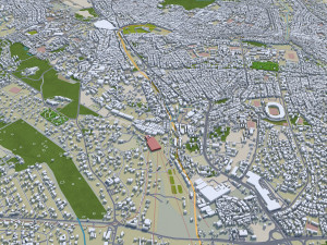 Kumasi city Ghana 45km Modelo 3D
