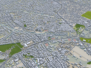 Kumasi city Ghana 45km Modelo 3D