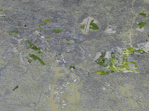 Kumasi city Ghana 45km Modelo 3D