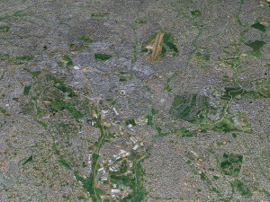 Kumasi city Ghana 45km Modelo 3D