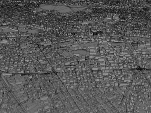 Kumasi city Ghana 45km Modelo 3D