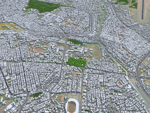 Kumasi city Ghana 45km Modelo 3D