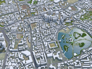 Kunming city Yunnan China 110km 3D मॉडल