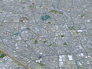 Kunming city Yunnan China 110km 3D मॉडल