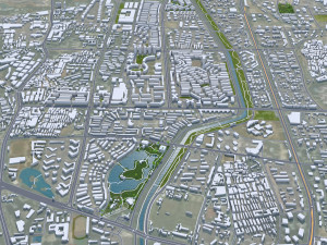 Kunming city Yunnan China 110km 3D मॉडल