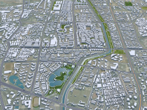 Kunming city Yunnan China 110km 3D मॉडल