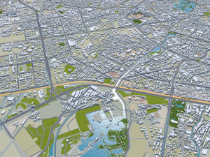 Kunming city Yunnan China 110km 3D मॉडल