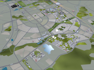 Kunming city Yunnan China 110km 3D मॉडल