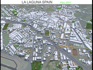 La Laguna city Spain 15km Model 3D