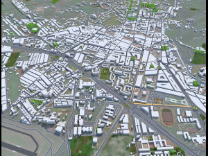 La Laguna city Spain 15km 3D 모델