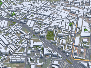 La Laguna city Spain 15km 3D 모델