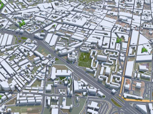La Laguna city Spain 15km 3D Model