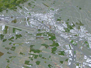 La Laguna city Spain 15km 3D Model