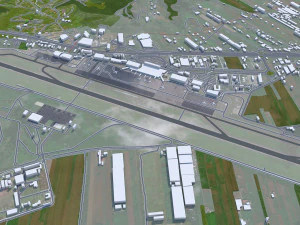 La Laguna city Spain 15km 3D Model