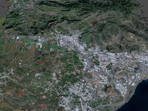 La Laguna city Spain 15km 3D 모델
