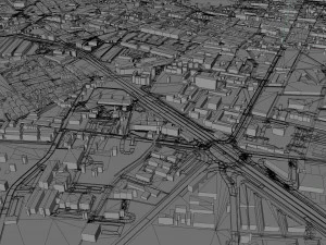 La Laguna city Spain 15km 3D Model