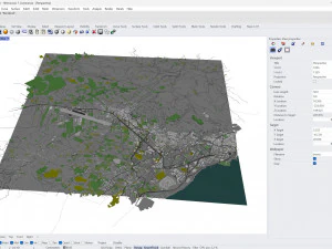 La Laguna city Spain 15km 3D Model