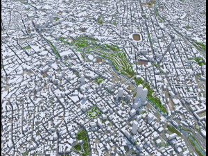 La Paz city Bolivia 35km 3D मॉडल