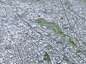 La Paz city Bolivia 35km 3D मॉडल