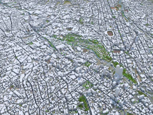 La Paz city Bolivia 35km 3D Model