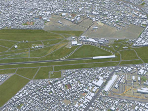 La Paz city Bolivia 35km 3D Model