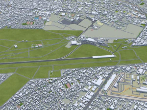 La Paz city Bolivia 35km 3D Model