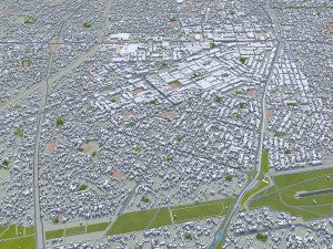 La Paz city Bolivia 35km 3D मॉडल
