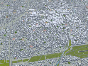 La Paz city Bolivia 35km 3D Model