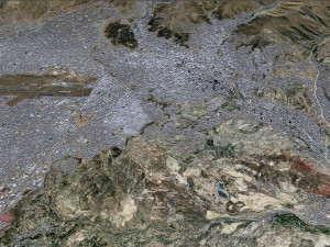 La Paz city Bolivia 35km 3D मॉडल