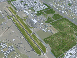 Lahore city Pakistan 50km 3D Model