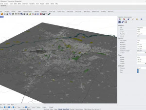 Lahore city Pakistan 50km 3D Model