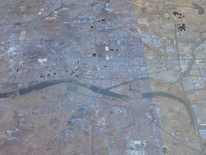 Laiwu Jinan city Shandong China 30km Modelo 3D