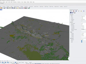 Lanzhou city Gansu China 75km 3D Model
