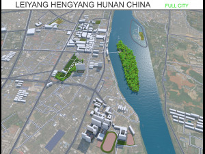 Leiyang city Hengyang Hunan China 18km Modelo 3D