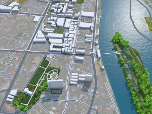 Cidade de Leiyang Hengyang Hunan China 18 km Modelo 3D