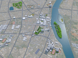 Leiyang city Hengyang Hunan China 18km Modelo 3D