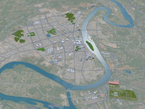 Leiyang city Hengyang Hunan China 18km Modelo 3D