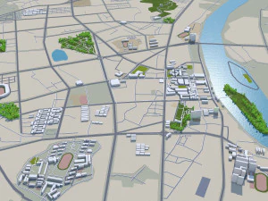 Cidade de Leiyang Hengyang Hunan China 18 km Modelo 3D