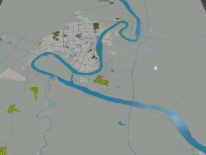 Cidade de Leiyang Hengyang Hunan China 18 km Modelo 3D