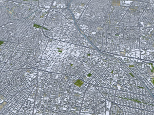 Leon de los Aldama city Guanajuato Mexico 35km 3D 模型