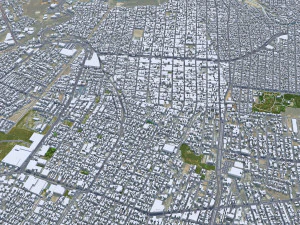 Leon de los Aldama city Guanajuato Mexico 35km 3D Model