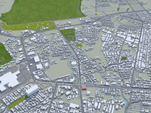 Leon de los Aldama city Guanajuato Mexico 35km 3D 模型
