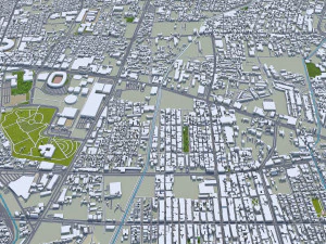 Leon de los Aldama city Guanajuato Mexico 35km 3D Model